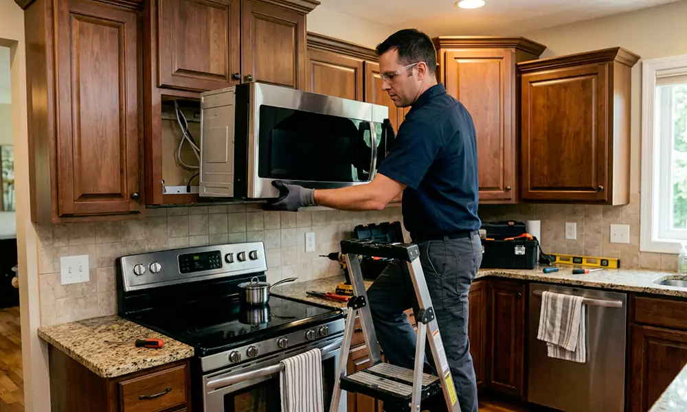 Microwave Installation in Meriden, CT