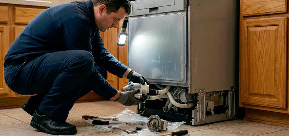 Dishwasher Drain Hose Repair in Meriden